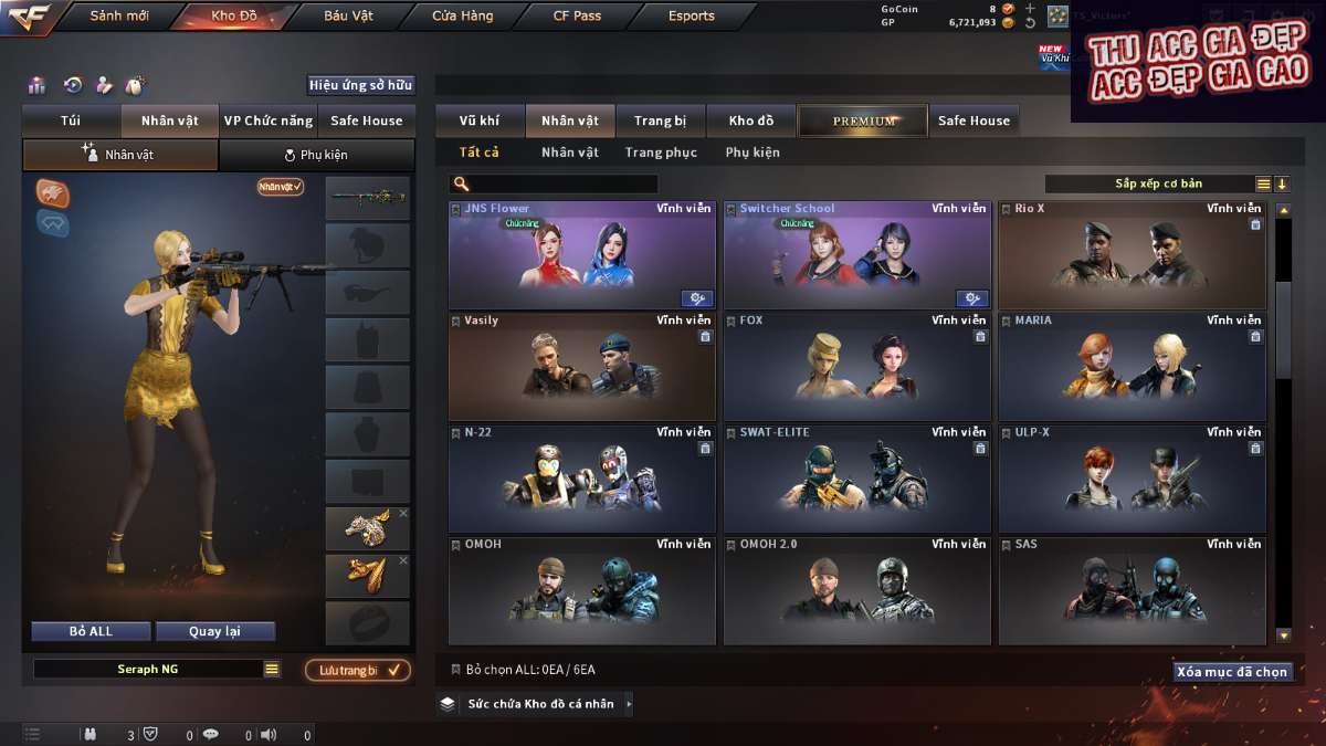 shop acc cf uy tin gia re